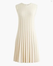 J. Crew Factory Sleeveless Sweater Dress Women's Size Small in Ivory New W/ Tag picture