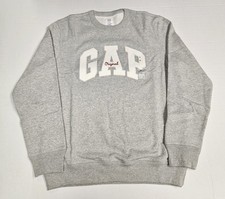 GAP Original Arch Logo Crew Neck Sweatshirt 'Grey' - Size Medium - NEW W/ TAGS picture