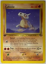 Cubone 50/64 Jungle 1st Edition Non-holo MP or Better picture