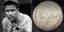 RARE Les Bell (Died 1985) PSA/DNA Signed Baseball 1926 WS St. Louis Cardinals picture