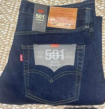 Levi's 501 Original Regular Fit Original Blue Jeans Straight Leg all Sizes picture