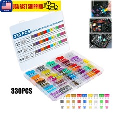 330Pcs Universal Car Blade Fuses Assortment Kit Standard Mini & Low Profile Fuse picture