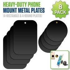 8pc Metal Plate Magnet Kit for Magnetic Car Phone Mount Holder + Strong Adhesive picture