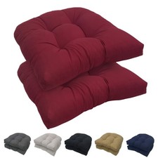 2 Pack Indoor Outdoor Seat Cushions Textured Patio Chair Cushion Pads 19