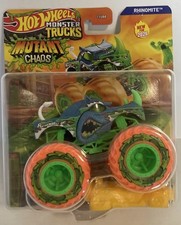 NEW HTF 2026 Hot Wheels Monster Trucks Mutant Chaos Rhinomite FREE SAME DAY SHIP picture