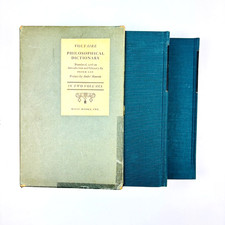 Voltaire Philosophical Dictionary 1962 Complete 2 Volumes Peter Gay Translator picture