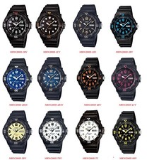 Casio MRW200H Series Men's black Rubber Strap Day Date Analog Sports Watch picture