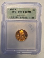 1984-S Lincoln Cent ICG PR70 DCAM #1621 picture