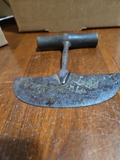 Antique Primitive Half Moon Food Chopper Sharp Steel Blade Vintage Wall Decor 6