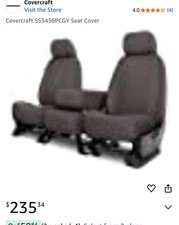 Covercraft SS3456PCGY SeatSaver Custom Polycotton Grey Seat Cover picture