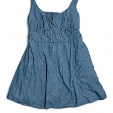 Old Navy Chambray Smocked Back Mini Dress picture