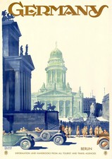Visit Berlin Germany Europe Vintage Travel Poster Print picture