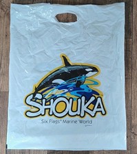 Six Flags Marine World Souvenir Plastic Shopping Bag 2005 Shouka whale 22x17 picture