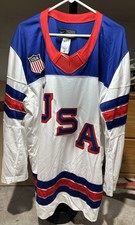 NWT Nike Olympic 2026 Team USA Ice Hockey White Jersey Men’s 2XL picture