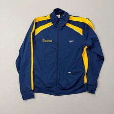 Vintage Speedo Michigan Wolverines Jacket Men's Medium Blue Yellow y2k Warmup picture