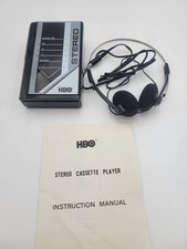 Vintage HBO Home Box Office Portable CASSETE PLAYER Rare Working New 1980s picture