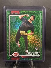 Chase Burns RC Easter Green Foil #312 2026 Topps Reds Rookie Pitcher Card SP picture