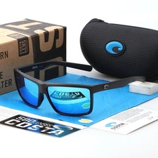 NEW IN BOX Costa Rinconcito 580p Polarized Black/Blue Sunglasses picture