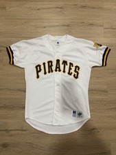 Vintage 90s Pittsburgh Pirates Russell Athletics Diamond Collection Jersey Sz 44 picture