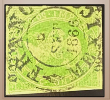 SM4) 1866. MÉXICO.Lithographed Maximilian, 50 centavos with doubleline Scott: 30 picture