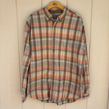 The Territory Ahead Button Down Shirt Men's XL Multi Color Plaid Textured Boho picture