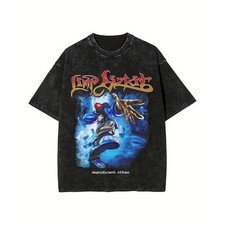 Men's Retro Pattern T-Shirt - Soft Cotton Crew Neck T-Shirt, Limp Bizkit Design, picture