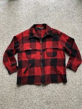 Vintage Woolrich Mackinaw Cruiser Buffalo Plaid Wool Jacket XL Midweight picture