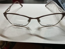 NEW FLEXON LUCILLE 249 Camel Eyeglasses with Titanium Bridge 52/17/140 picture