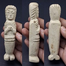 Beautiful Old Near Eastern Bactrain Queen Deity Statue Figurine From Central Asi picture