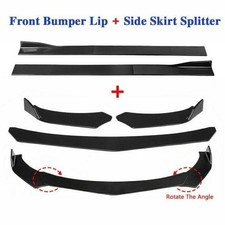 Gloss Black Front Bumper Lip Spoiler Splitter+86.6