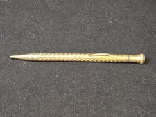 Vintage 1920s Sta-Rite Gold Filled Mechanical Pencil Chevron Pattern WORKS GREAT picture