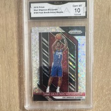 Panini 2018-19 Prizm Shai Gilgeous-Alexander #184 Fast Break Prizm (RC) picture
