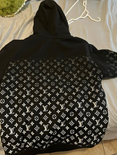 Louis Vuitton Men’s M Black Monogram Logo Pullover Hoodie Crew Neck picture