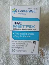 100 True Metrix/Centerwell Blood Glucose Test Strips (New, Sealed) Exp 10/2026+ picture