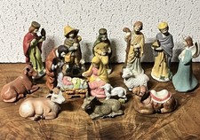 Preowned Nativity Set With Mary  And Joseph  And Manger 15 Pieces picture