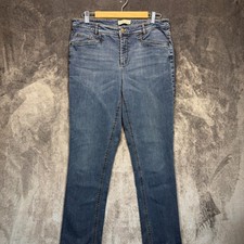 J.Jill Smooth Fit Straight Leg Womens Blue Straight Size 12 Denim Jeans picture