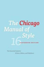 The Chicago Manual of Style, 16th Edition - Hardcover - GOOD picture
