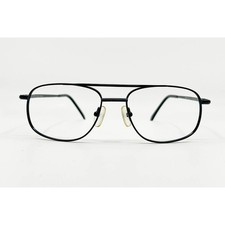 Manzini Eyewear Frames Mens Black Matt Double Bridge Aviator 52-17-145 picture