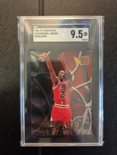 1996-97 Fleer Metal Michael Jordan NBA Metallized Card #128 SGC 9.5 picture