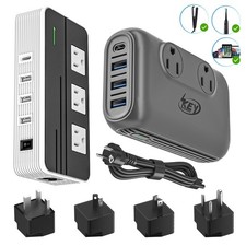 230-2000W Step Down 220V to 110V Voltage Converter &International Travel Adapter picture