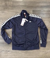 New size XS Kappa 222 Banda Anniston navy blue track jacket picture