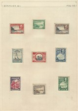 1936 BERMUDA MINT STAMPS #105-114 SHORT SET IN CLEAR PROTECTORS picture