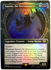 MTG Sauron, the Necromancer *SHOWCASE FOIL* The Lord of the Rings  0310 LP - NM picture