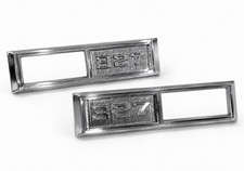 1968-1969 Impala Chevelle Nova Front Fender Side Marker Light Bezel Emblem 327 picture