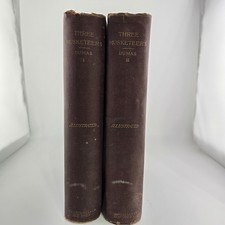 VTG The Three Musketeers Vol I & Vol II 1894 Alexandre Dumas - HC Illus. Leloir picture