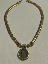Vintage 1980’s Carolee  Gold Tone Roman Coin Inspire picture