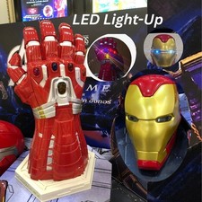 Marvel Avengers Endgame Iron Man Helmet Nano Gauntlet Popcorn Bucket Major picture