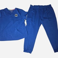 Scrubstar Performance Collection Women’s Blue Scrub 2 piece Set NWT- Size 3XL picture
