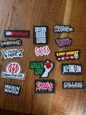 Set of 14 rock n roll patches picture