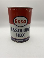  NICE ESSO ESSOLUBE HDX ADVERTISING OIL CAN FULL picture